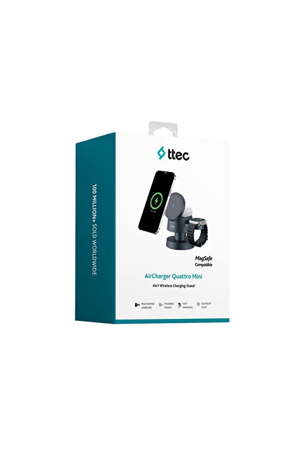 Ttec AirCharger Quattro Mini MagSafe Uyumlu 4’ü 1 Arada 